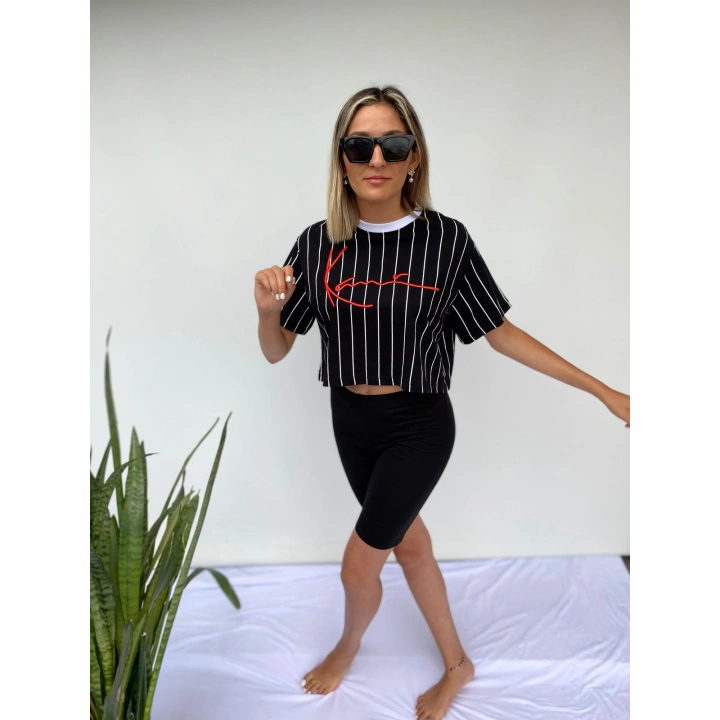 Tayt Diz Üstü Kadın Siyah Spor Taytı