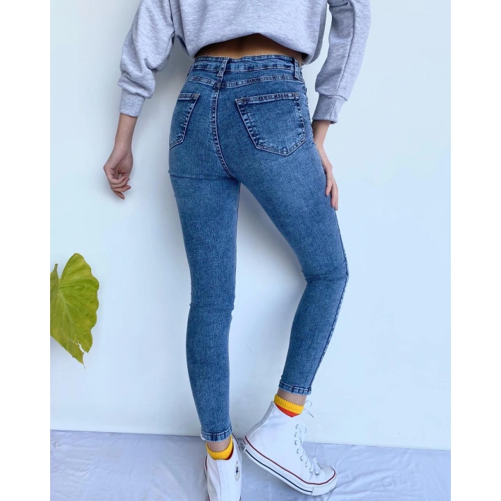 Kadın Yüksek Bel Skinny Jean Atlas Kot Pantolon