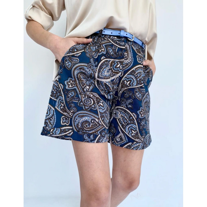 Kadın Etnik Desenli Şort