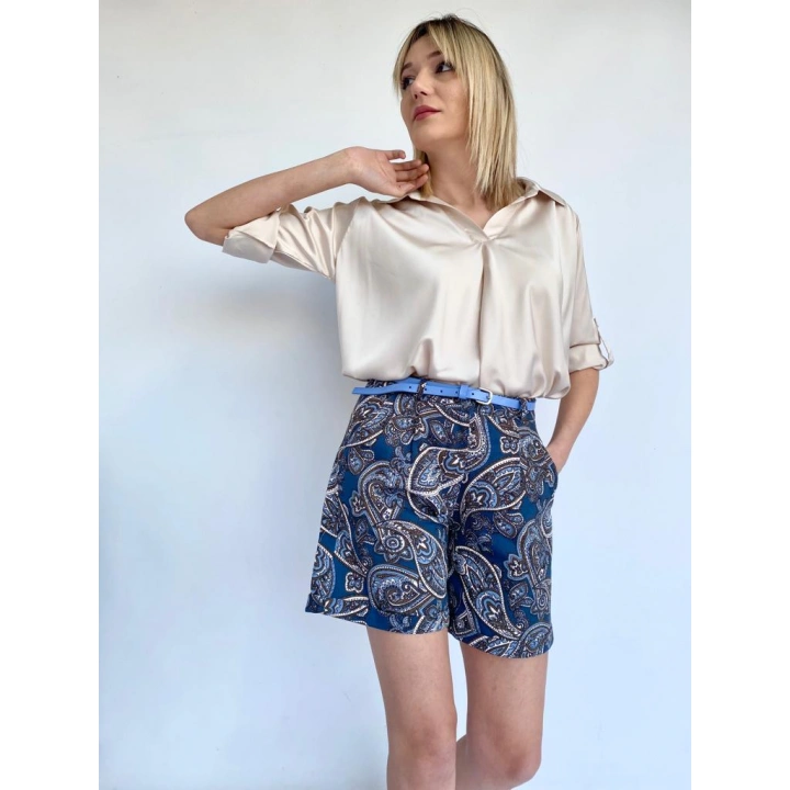 Kadın Etnik Desenli Şort