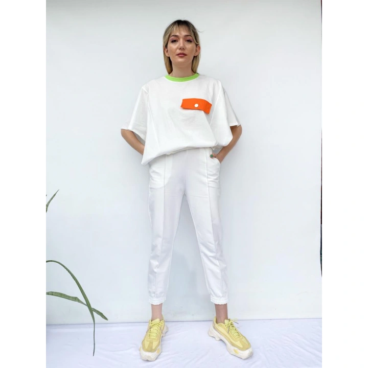 Kadın Tshirt Ve Eşofman Altı İkili Takım