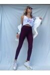 Kadın Toparlayıcı Disco Tayt Bordo