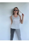 Kadın Basic Yuvarlak Yaka Gri Atlet