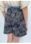 Kadın Etnik Desenli Şort