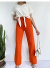 Kadın Denim Pantolon Turuncu