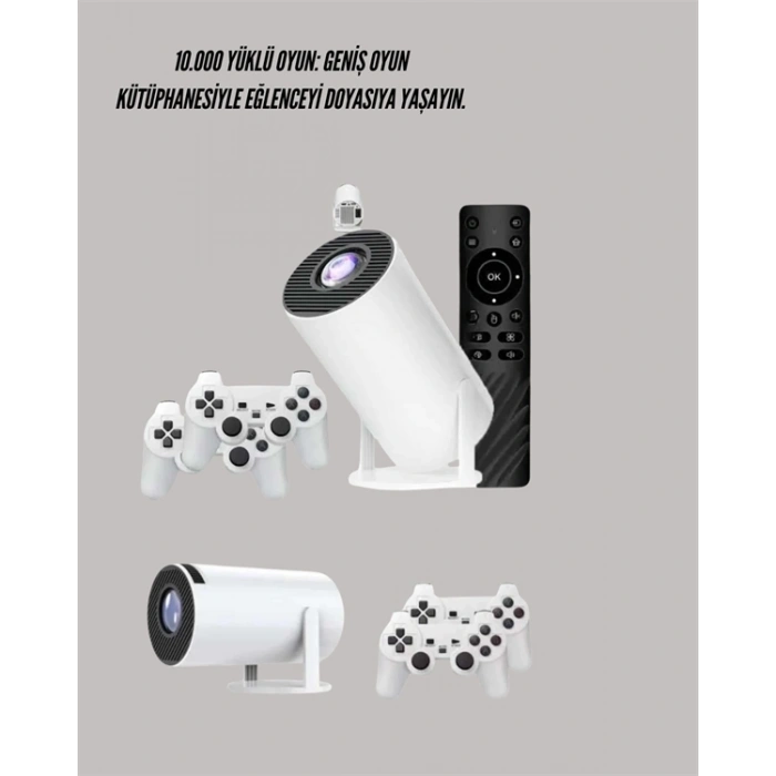 10.000 Oyun Destekli, Çift Kollu 4k Projeksiyon – Hdmı, Usb, Aux, Ethernet Yok