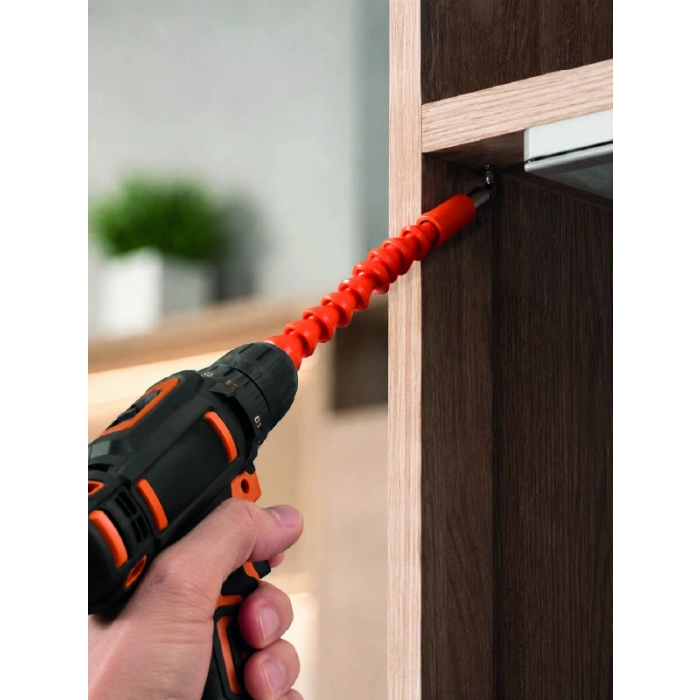 12 Parça Esnek Bits Uç Seti 300 Mm Esnek Şaftlı Tornavida Uç Seti