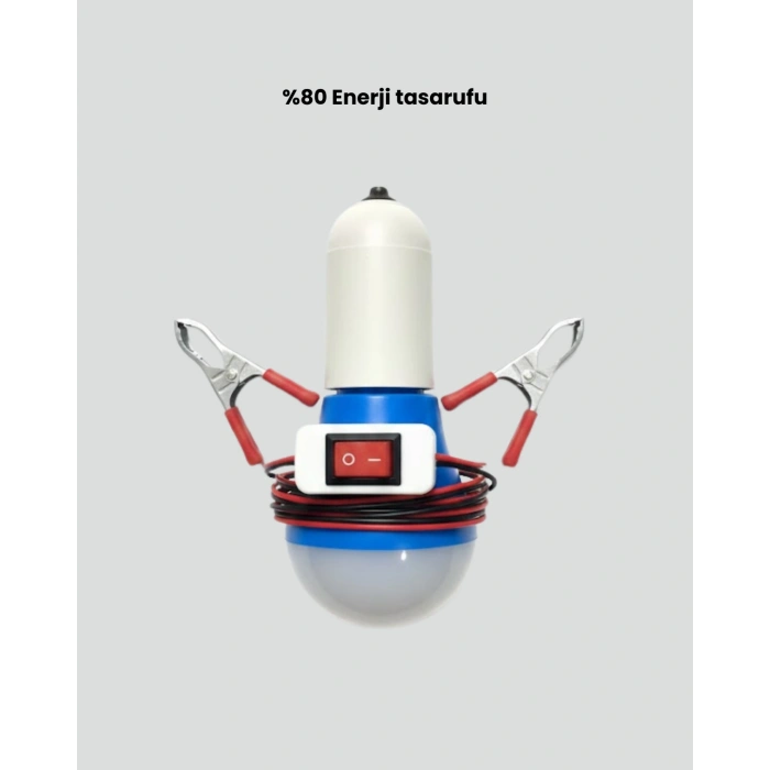 12v Led Ampul Anahtarlı Kablolu Pratik Aydınlatma