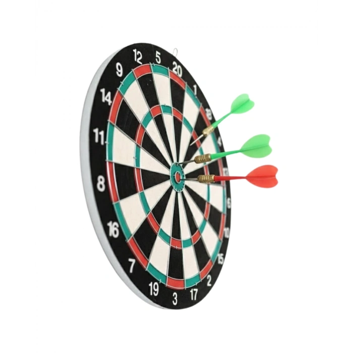15 İnç Dart Tahtası Seti Dayanıklı Yapı 4 Metal Dart Oku