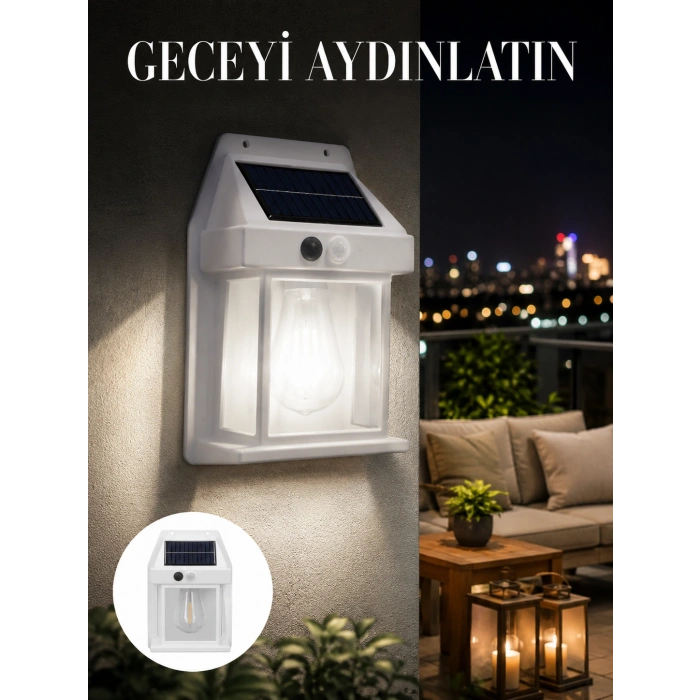 1800 Mah Pilli Solar Duvar Aydınlatma Yeni Nesil