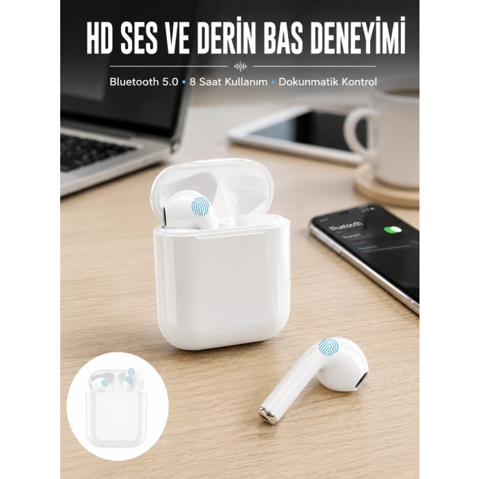 2.nesil Tws Bluetooth Kulaklık Yüksek Ses Kaliteli Yeni Nesil