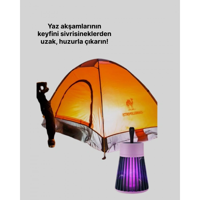 2’si 1 Arada Led Işıklı Elektrikli Böcek Öldürücü