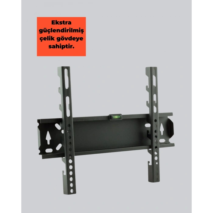 32-65” Tv Duvar Askı Braketi 75 Kg Kapasiteli Anti Statik Boya