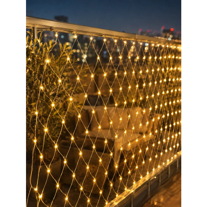 3x3 Metre Ağ Led İle Bahçenize Sıcak Ve Şık Aydınlatma