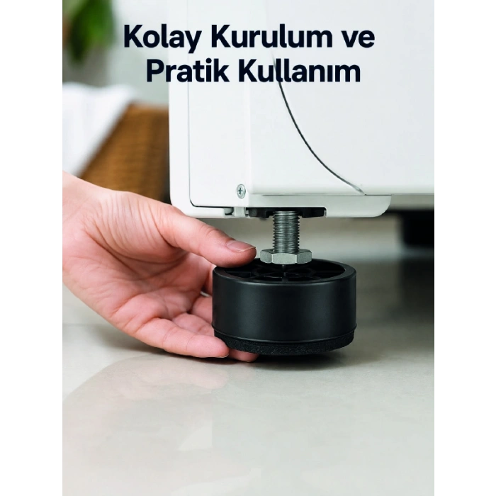4 Adet Titreşim Önleyici Çamaşır Makinesi Ayak Pedi