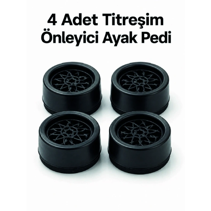 4lü Set Çamaşır Makinesi Titreşim Önleyici Ped