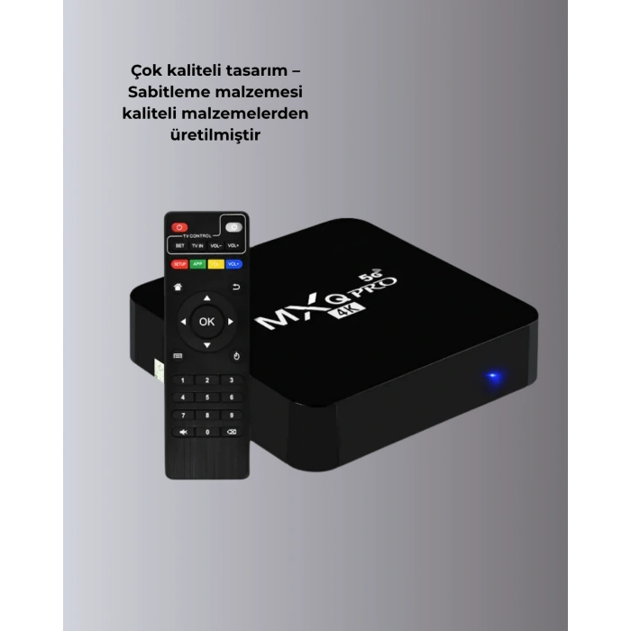 4k Android Tv Box – 2gb Ram 16gb Rom, Hızlı Wi-fi Bağlantılı Akıllı Medya Kutusu
