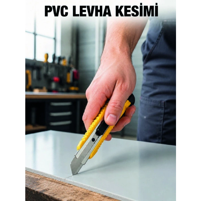 5’li Profesyonel Metal Falçata Seti Ergonomik Saplı Çok Amaçlı Kesici Maket Bıçağı