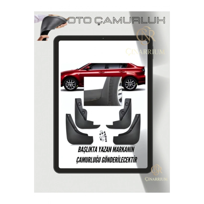 Nissan Juke Racing Yazılı 4lü Tozluk Çamurluk Paçalık
