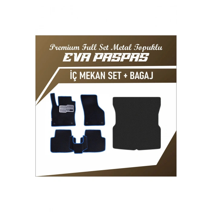 TOYOTA COROLLA CROSS (2021 2025) İÇİN EVA FULL SET PASPAS (METAL TOPUKLUK DAHİL)