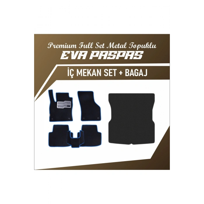 SKODA SUPER B (2008 2015) İÇİN EVA FULL SET PASPAS (METAL TOPUKLUK DAHİL)