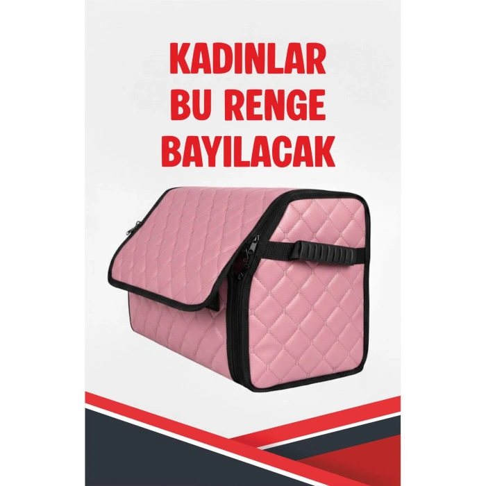 OPEL CORSA-E UYUMLU DERİ ARAÇ İÇİ ORGANİZER KAPİTONE FERMUARLI