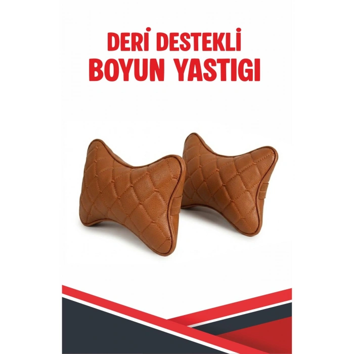 CİTROEN C4 CACTUS UYUMLU ARAÇ-OTO TABA DERİ TABA DİKİŞLİ BOYUN DESTEK YASTIĞI