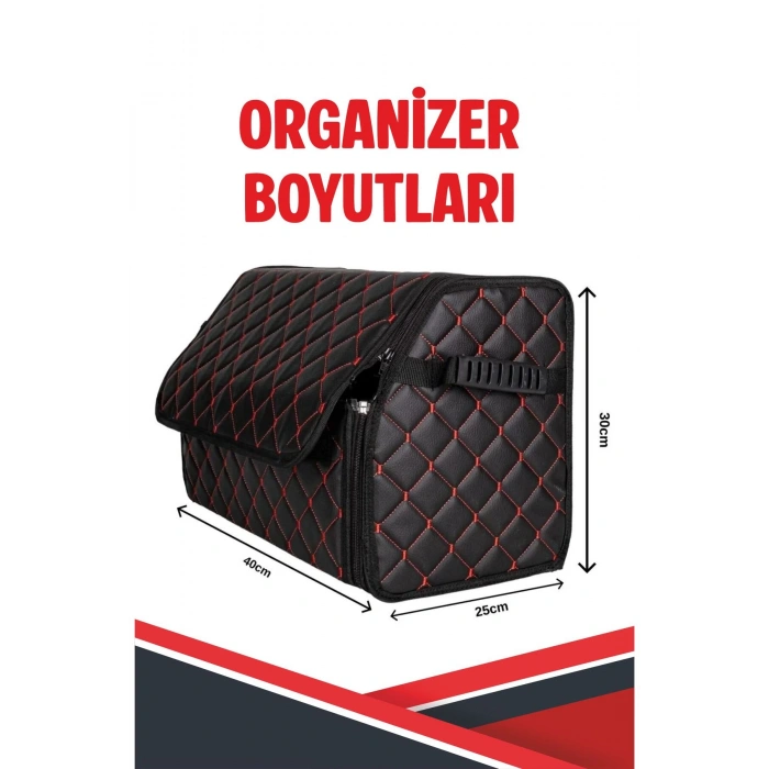 BMW İX UYUMLU KREM DERİ ARAÇ İÇİ ORGANİZER KAPİTONE FERMUARLI