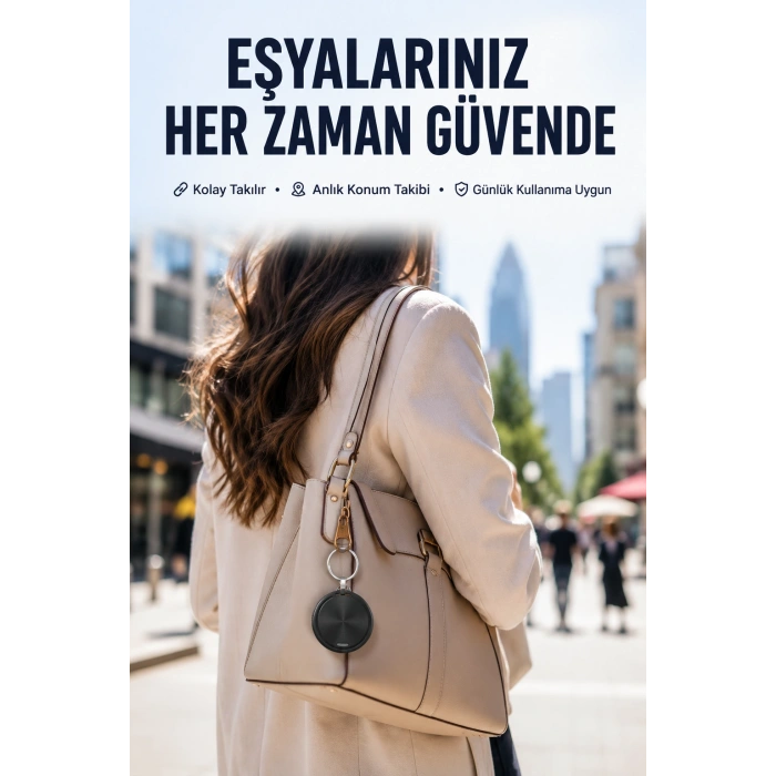 Konum Takip Cihazı Airtag Apple Ve Android Uyumlu Akıllı Eşya Bulucu