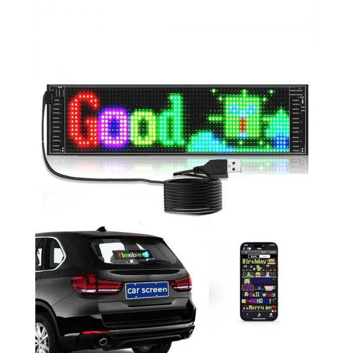 Akıllı Led Ekran Paneli Uygulama Kontrollü Yazı Ve Animasyon Gösterimi