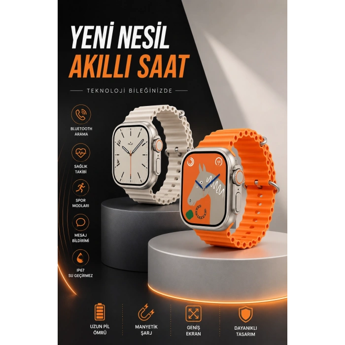 Akıllı Saat Bluetooth Bağlantılı Uyku Ve Sağlık Takibi