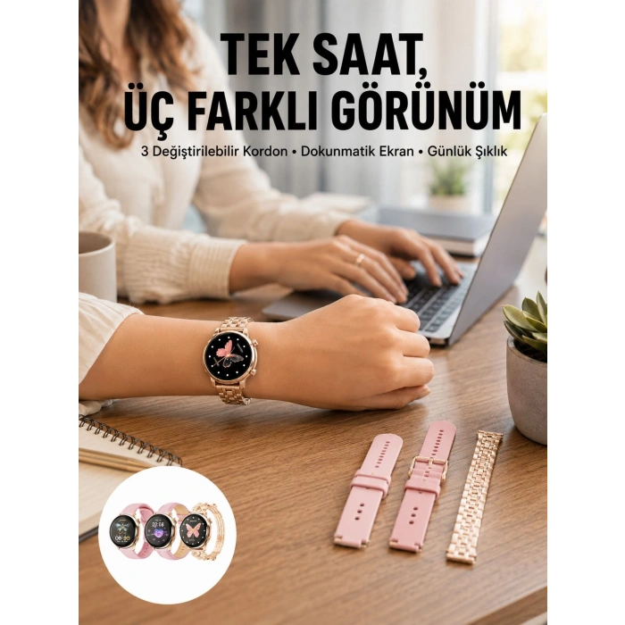 Akıllı Saat – Dokunmatik Ekran, Spor Modu Ve Kalp Atış Sensörü Yeni Nesil