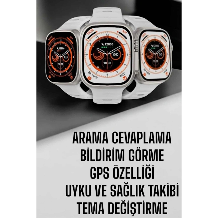 Akıllı Saat Nabız Ölçebilen Yeni Nesil Gps Ve Adımsayar Özelliği