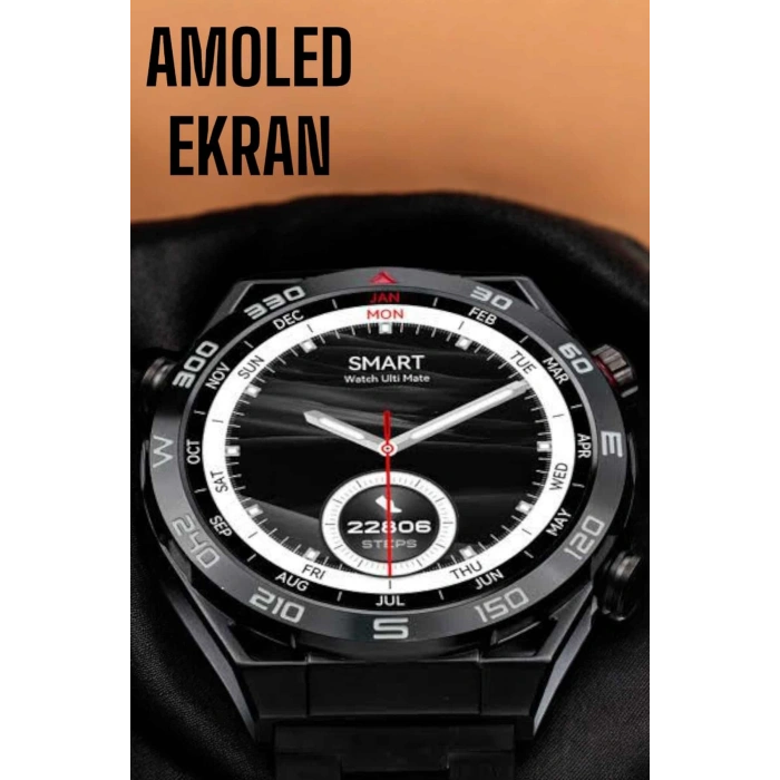 Akıllı Saat Yeni Nesil 2024 Model Metal Kordonlu Bluetooth Bağlantılı