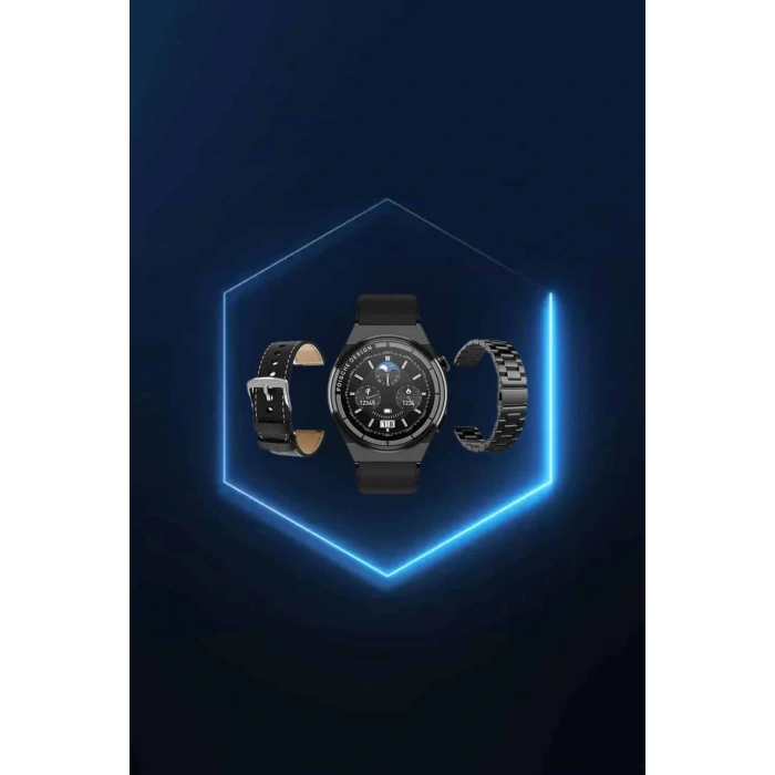 Anc Özellikli Bluetooth Kulaklık Ve Amoled Ekran Akıllı Saat Uyku Ve Sağlık Takibi Nabız Ölçer