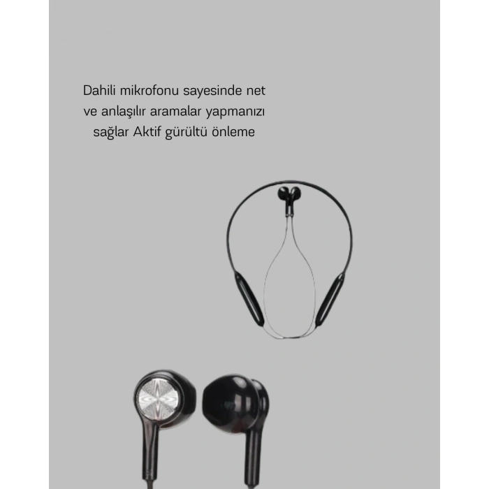 Anc Özellikli Kablosuz Bluetooth Kulaklık – Gürültü Engelleme, Eller Serbest Arama
