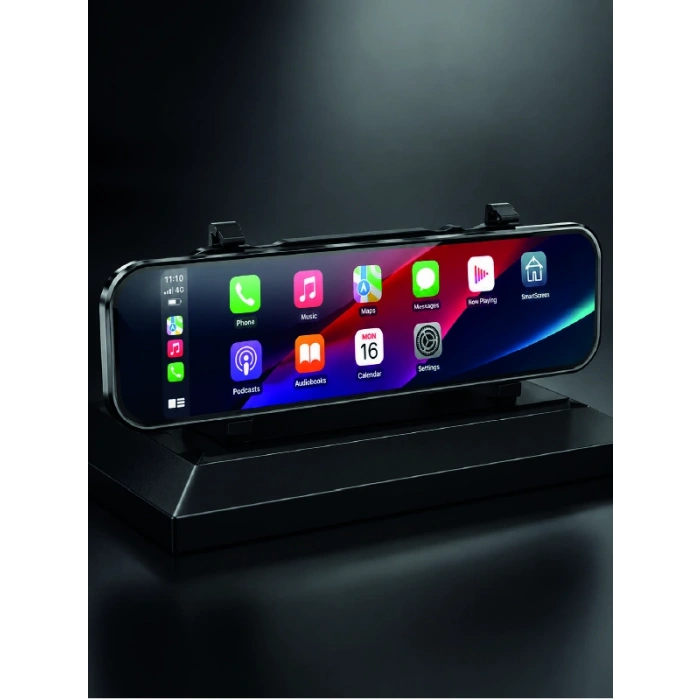 Araç İçi Multimedya Ekranı Çift Kameralı Ayna Carplay