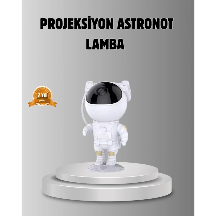 Astronot Galaksi Projeksiyon Lambası Bluetooth Bağlantılı Ve Uzaktan Kontrollü