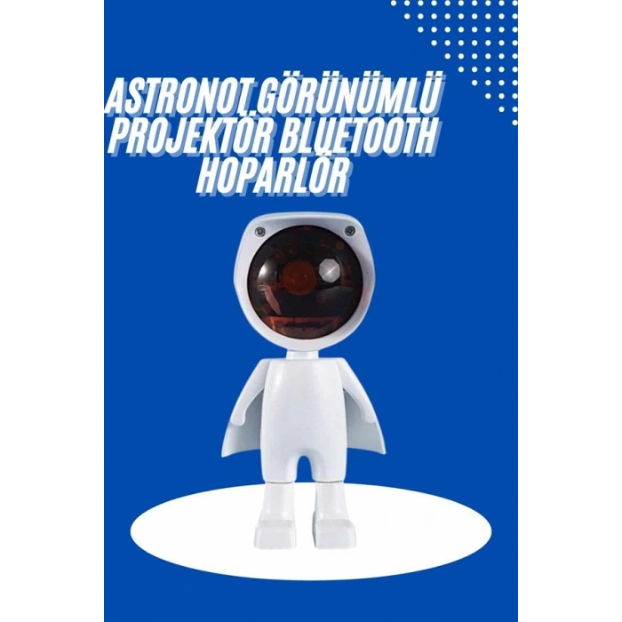 Astronot Işık Projektörü Gökkuşağı Projeksiyon Gece Lambası Hediyelik