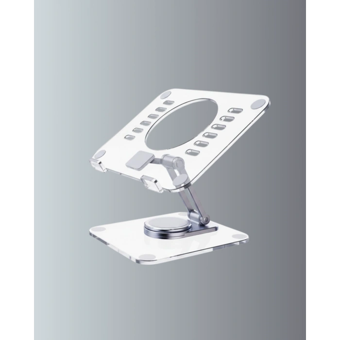 Ayarlanabilir Şeffaf Tablet Standı Kaymaz Silikon Tabanlı