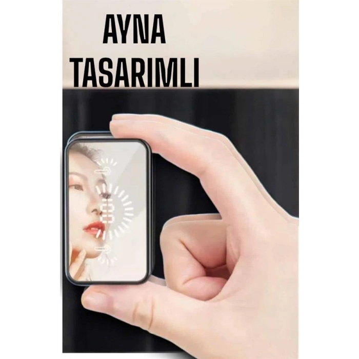 Aynalı Bluetooth Kulaklık Telefon Standlı Dijital Göstergeli