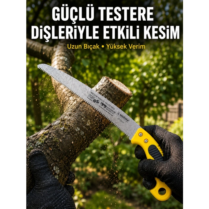 Bahçe Bıçkısı Keskin Çelik Diş Yapısıyla Pratik Kesim