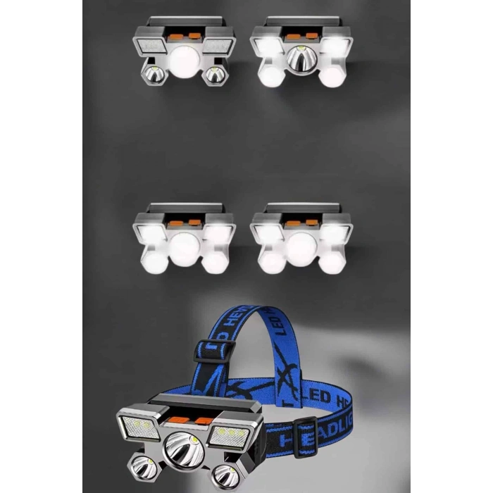 Balıkçı Kafa Lambası Led Işık 4 Farklı Mod Esnek Ve Ayarlanabilir