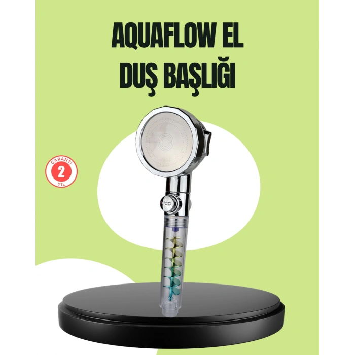 Basınçlı El Duşu Başlığı – Döner Pervaneli, Göz Kamaştıran Yağmur Etkisi