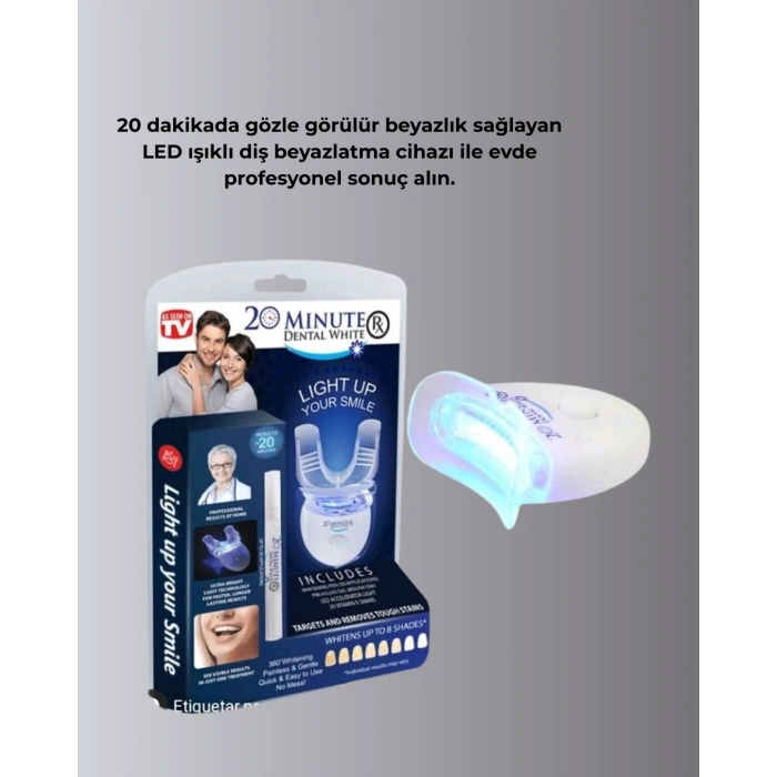 Beyazlatma Kalemli Led Diş Parlatma Seti