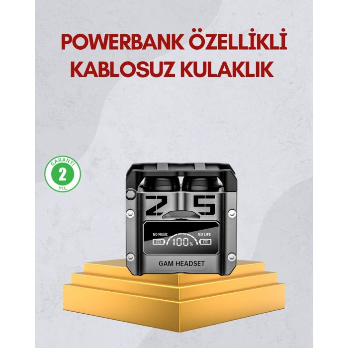 Bluetooth 5.0 Kulak İçi Kulaklık Mikrofonlu Kablosuz Model