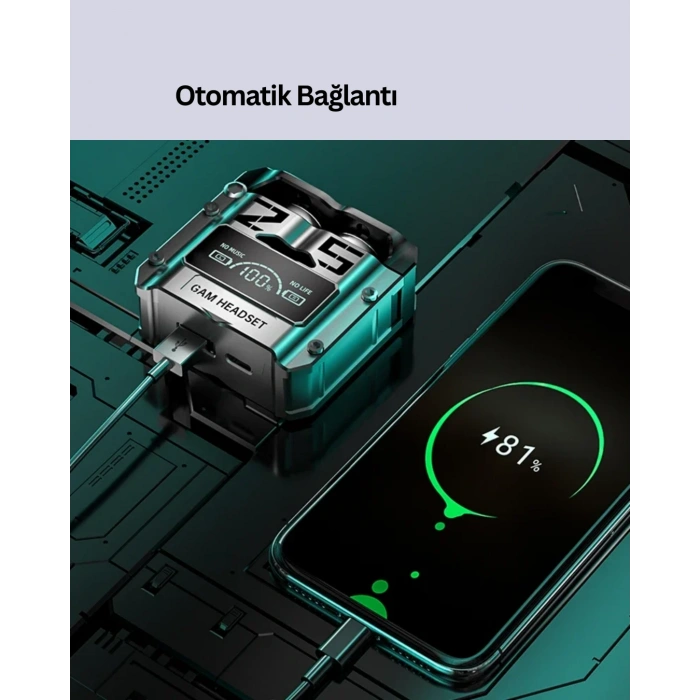 Bluetooth 5.0 Kulak İçi Kulaklık Mikrofonlu Kablosuz Model