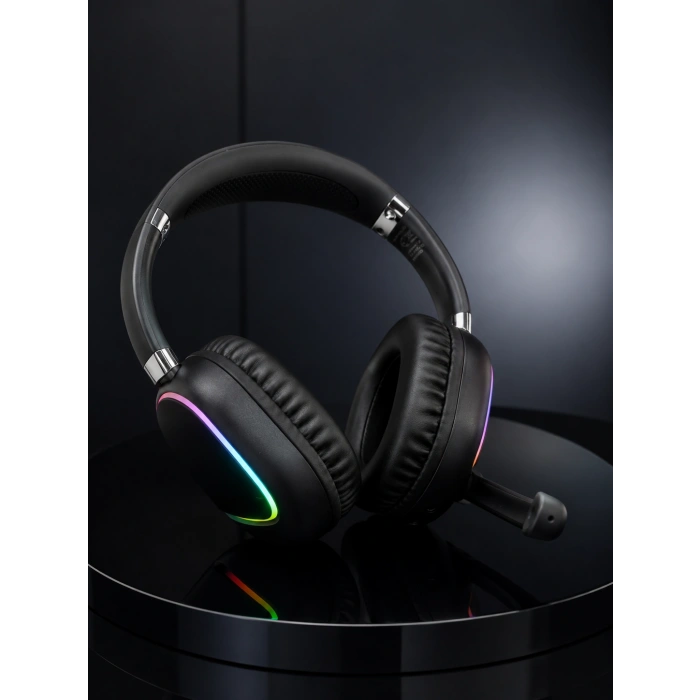 Bluetooth 5.0 Rgb Işıklı Mikrofonlu Kablosuz Kulak Üstü Kulaklık