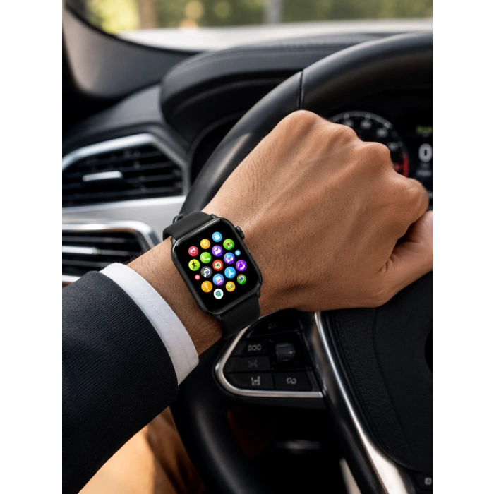 Bluetooth Arama, Akıllı Bildirimler Ve Günlük Sağlık Takibi Sunan Şık Tasarımlı Akıllı Saat
