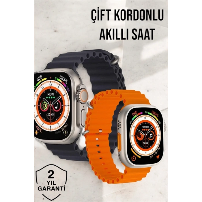 Bluetooth Bağlantılı Nabız, Kan Basıncı, Oksijen Ölçer Akıllı Saat